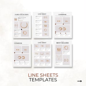 Line sheets Canva Templates, Wholesale Product Catalogue, Editable Product Listing Line Sheet Template Seller Shop, Price Linesheet Template