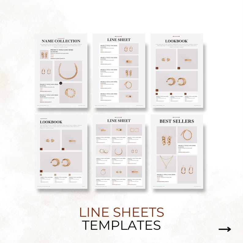 Line sheets Canva Templates, Wholesale Product Catalogue, Editable Product Listing Line Sheet Template Seller Shop, Price Linesheet Template