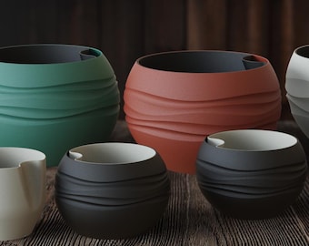 Modern Flow Planter – Self-Watering Pot Collection