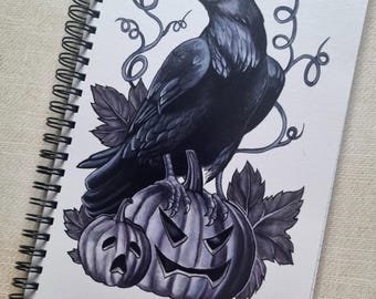 Spiral Notebook- Pumpkin Crow