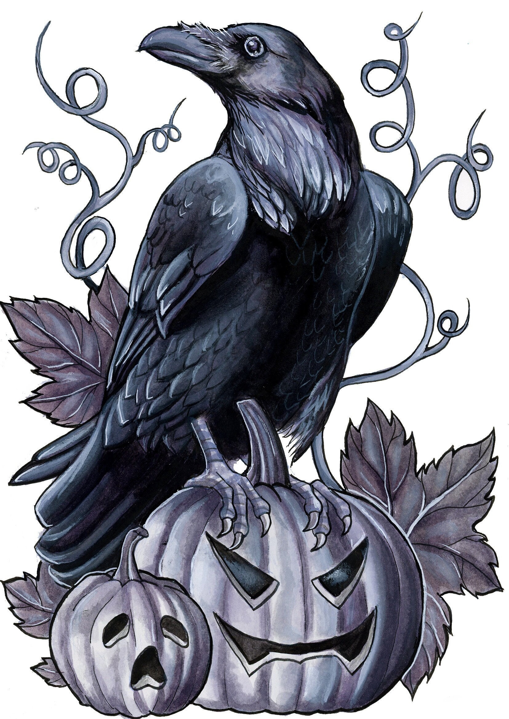 Pumpkin Crow-Print