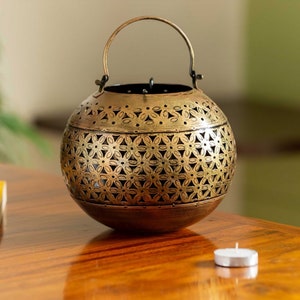Tea Light dechi Metal Wall Hanging Metallic Wall Decor for Living Room Wall Art Metal for Living Room Wall Decor Item Showpiece