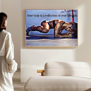 Inspirational Quotes About Women Status and Sayings Poster - Decorate living room, study room
