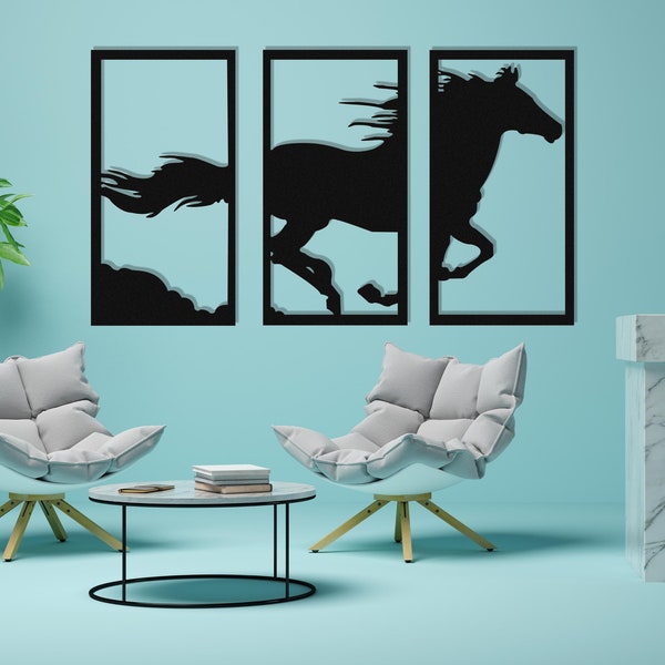 Horse Wall Decor Etsy