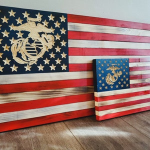Custom Wooden Flag (Military emblems)
