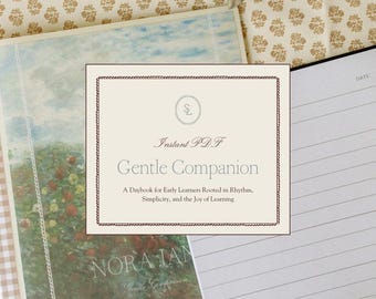 The Gentle Companion | Instant PDF Download | Planner, Daybook, Notebook for Children | Charlotte Mason Homeschool
