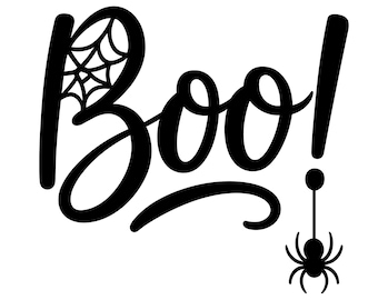 Boo Spider Web SVG Bundle | Halloween Clipart (Digital Download)