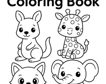 ABC Baby Shower Coloring Book – Cute Bear Theme (Printable PDF)