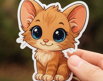 Kawaii Kitten Sticker Clipart | Cute Cat PNG Bundle (Digital Download)