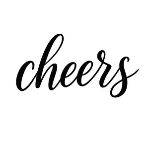 Cheers SVG – 10 File Format Bundle | Toasting Glasses Clipart, Celebration SVG, Champagne Glasses Silhouette, Digital Cut File