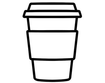 SVG-bundel koffiekopje overzicht | Clipart koffiemok (digitale download)