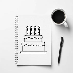 Birthday Cake SVG | 10 File Format Bundle | Cake Silhouette Clipart for Cricut & Silhouette | Instant Digital Download