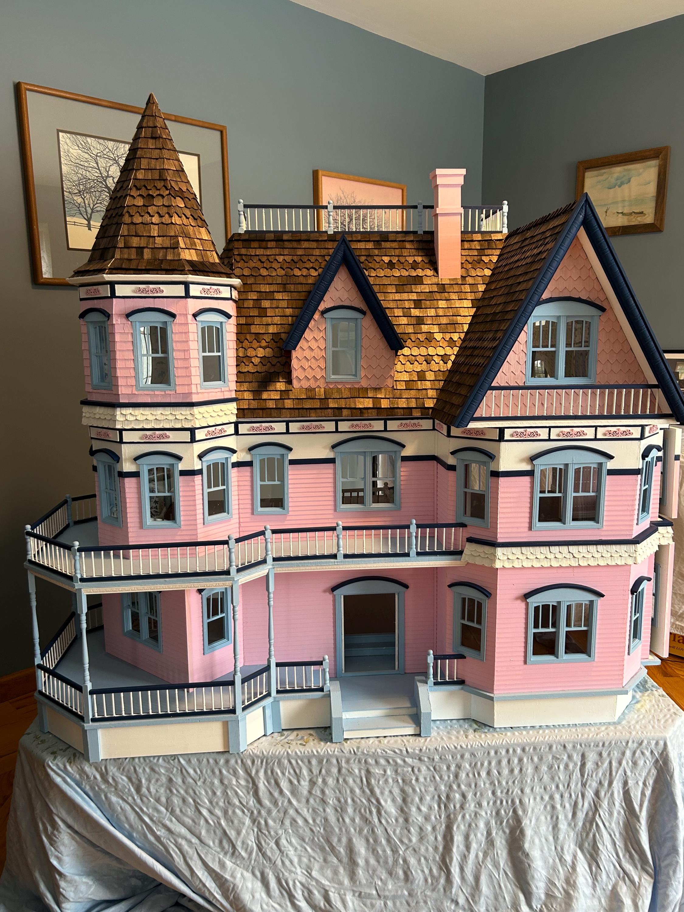 NEW Handmade Wooden Dollhouse RGT Queen Anne. HUGE. Rare. - Etsy