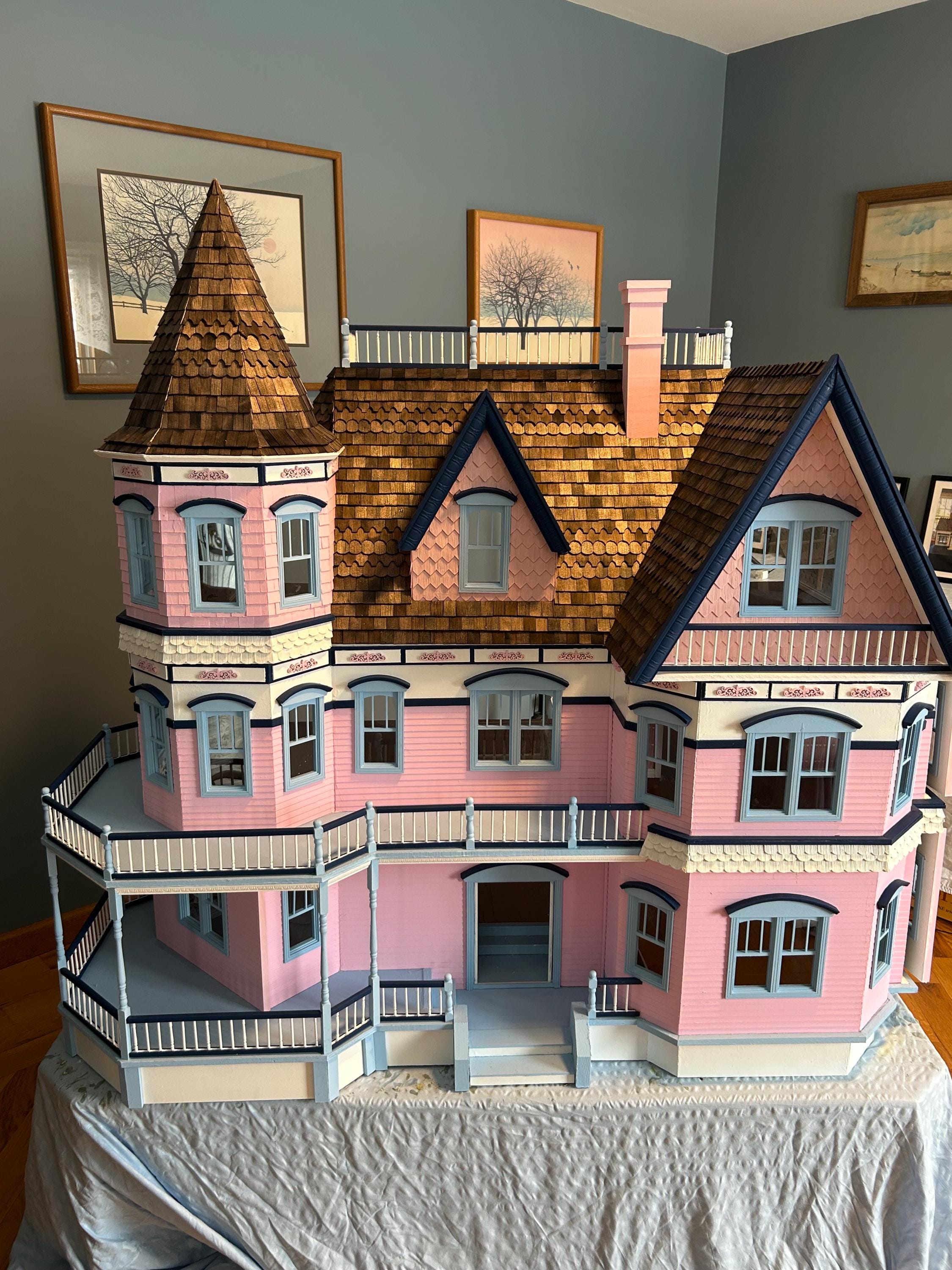 NEW Handmade Wooden Dollhouse RGT Queen Anne. HUGE. Rare. - Etsy