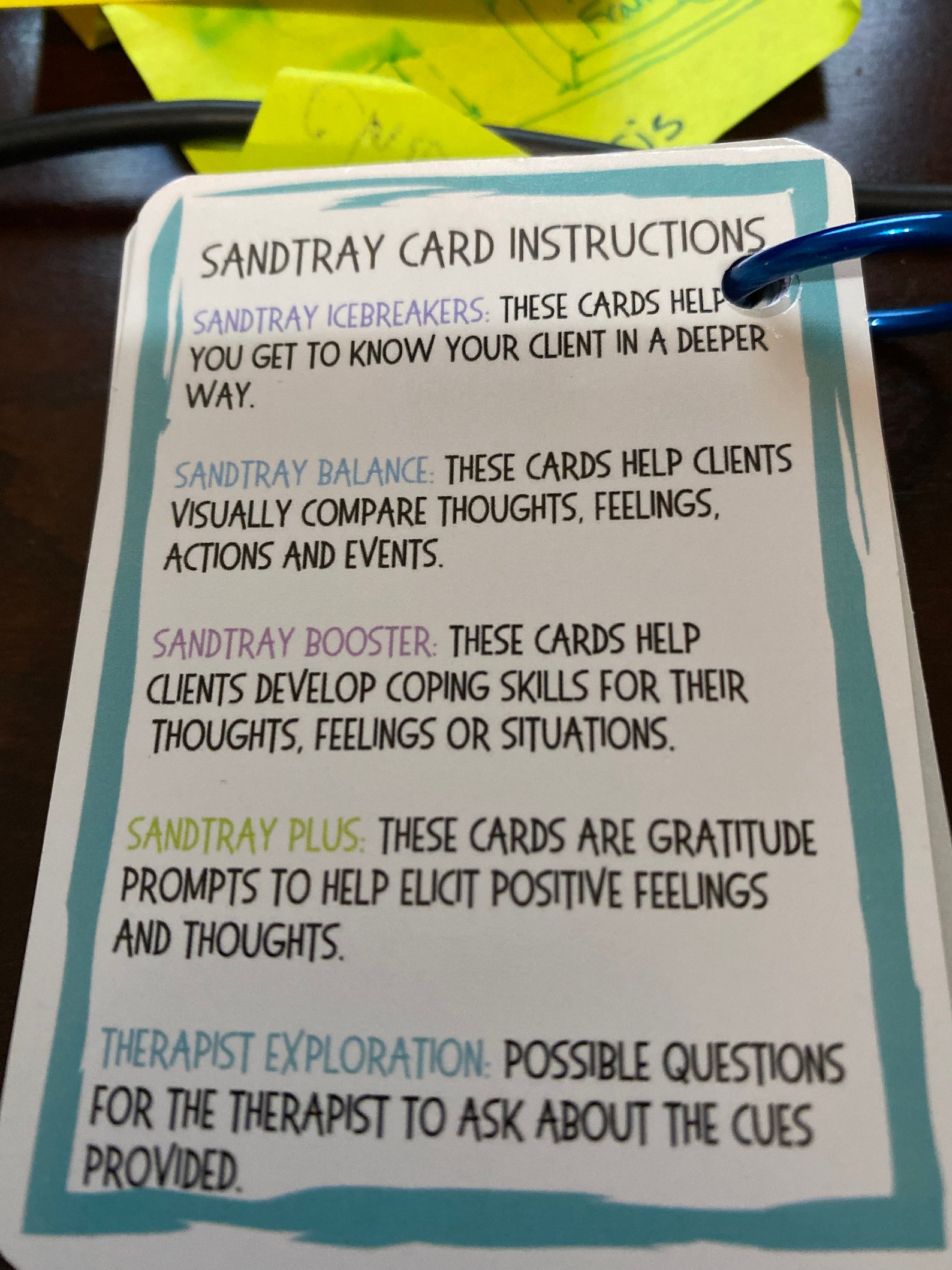 CBT Cards for Sandtray Therapy - Etsy