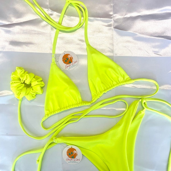 Yellow Bikini Etsy
