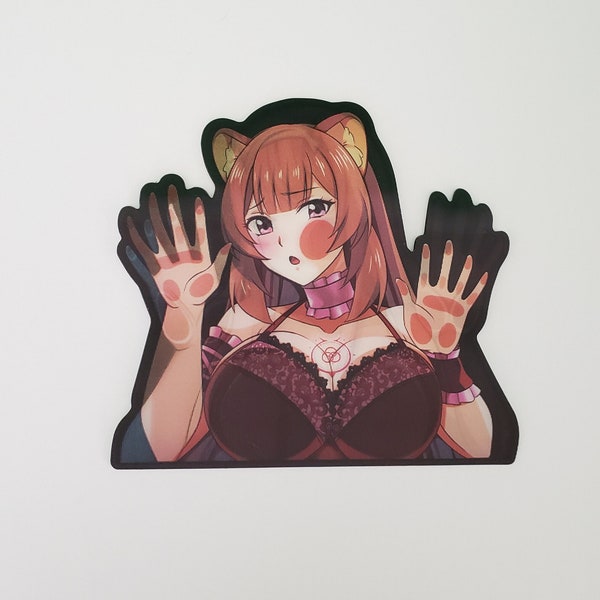 Sexy Anime Lingerie Sticker, 3D lenticular Car Sticker, Anime Sticker, Kawaii Sticker, Waifu Sticker