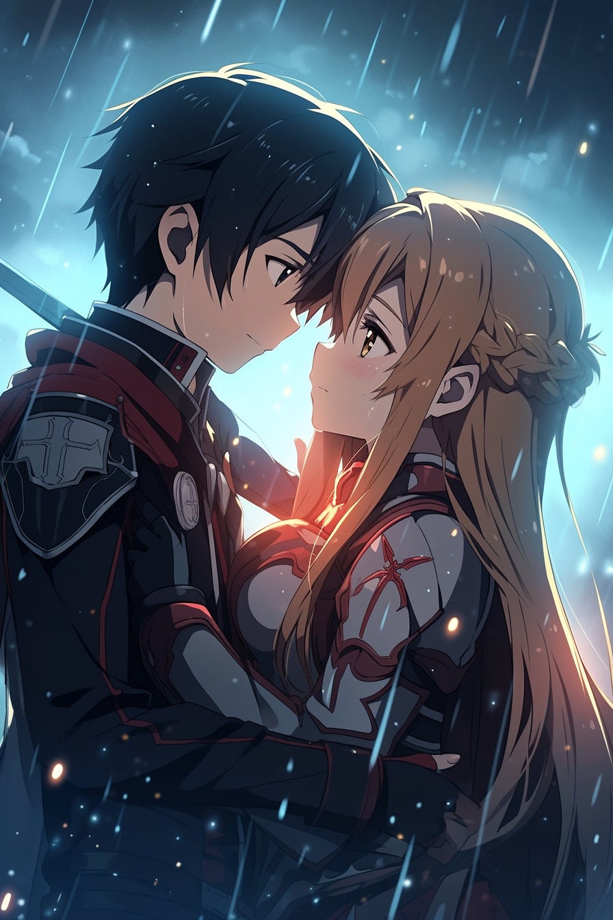  Sword Art Online Home Decor Anime Cosplay Wall Scroll Poster  Kirito and Main Characters 23.6 X 35.4 Inches-120: Posters & Prints