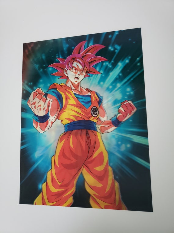 Dragon Ball Super Goku 3D Lenticular Wall Art Poster With Frame