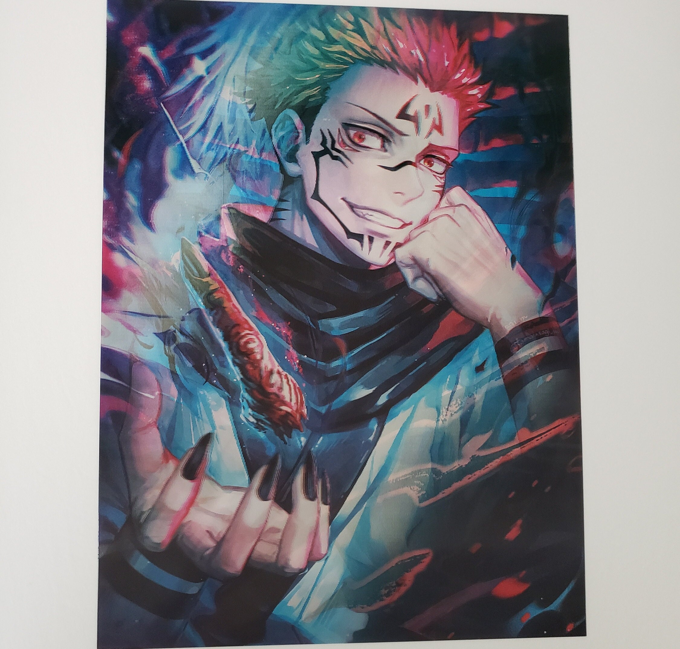 Jujutsu Kaisen Poster Manga Poster, Anime 2023, Kinji Hakari, Sukuna Manga  Poster, Minimalistic Manga Panel Black and White Digital Print 