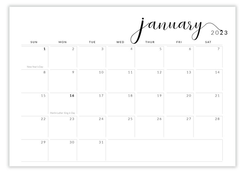 2023-calendar-printable-2023-monthly-planner-a4-letter-horizontal-free