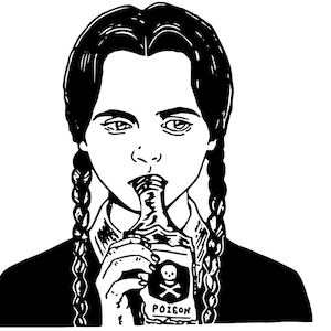 Wednesday Adams SVG File Instant Download, Wednesday Portaits Cut File for Cricut, Wednesday Adams Designs SVG, PNG, jpeg files