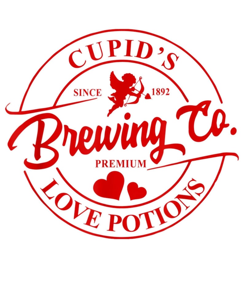 Cupids Brewing Co. SVG File Instant Download, Love Potions Cut File for