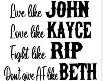 Yellowstone Saying SVG File Instant Download, Yellowstone Quotes Cut File for Cricut, Live Love Fight svg, Yellowstone Design SVG, PNG, jpeg