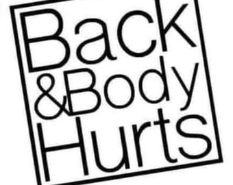 Back & Body Hurts SVG File Instant Download, Funny Quotes Cut File for Cricut, Old age humour 2022 svg, Getting Old funny SVG, PNG, jpg
