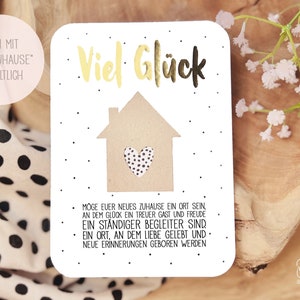 Inwijdingsfeest handgemaakte cadeaukaart | Wenskaart voor verhuizen | nieuw huis | Inauguratie | Inwijdingsfeest cadeau | Cadeau-invoer | Ceremonie van het hoogtepunt