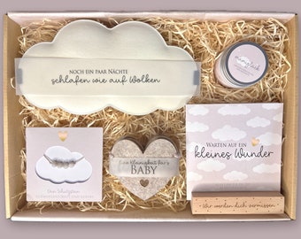 Mutterschutz Geschenk Arbeitskollegin Mommy to be Geschenkbox Babyshower Abschiedsgeschenk Kollegin Schwangerschaft Geschenkkorb Schutzstein