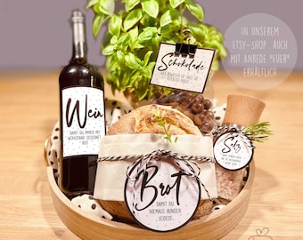 Einweihungsgeschenk Brot Salz Etiketten SOFORT DOWNLOAD|Geschenk Einzug Umzug Richtfest Einweihung neues Zuhause | Einzugsgeschenk Anhänger