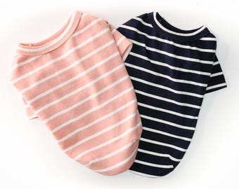Maglietta a righe per cani, S-XXL, Top per cani, Abbigliamento per cani, Moda per cani, Abbigliamento per cani