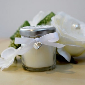 Baby Shower Favours - Mini Personalised Candles - Coconut Soy Wax - Vegan Friendly - Thankyou Gift - Gift Wrapped - Eirys Candles