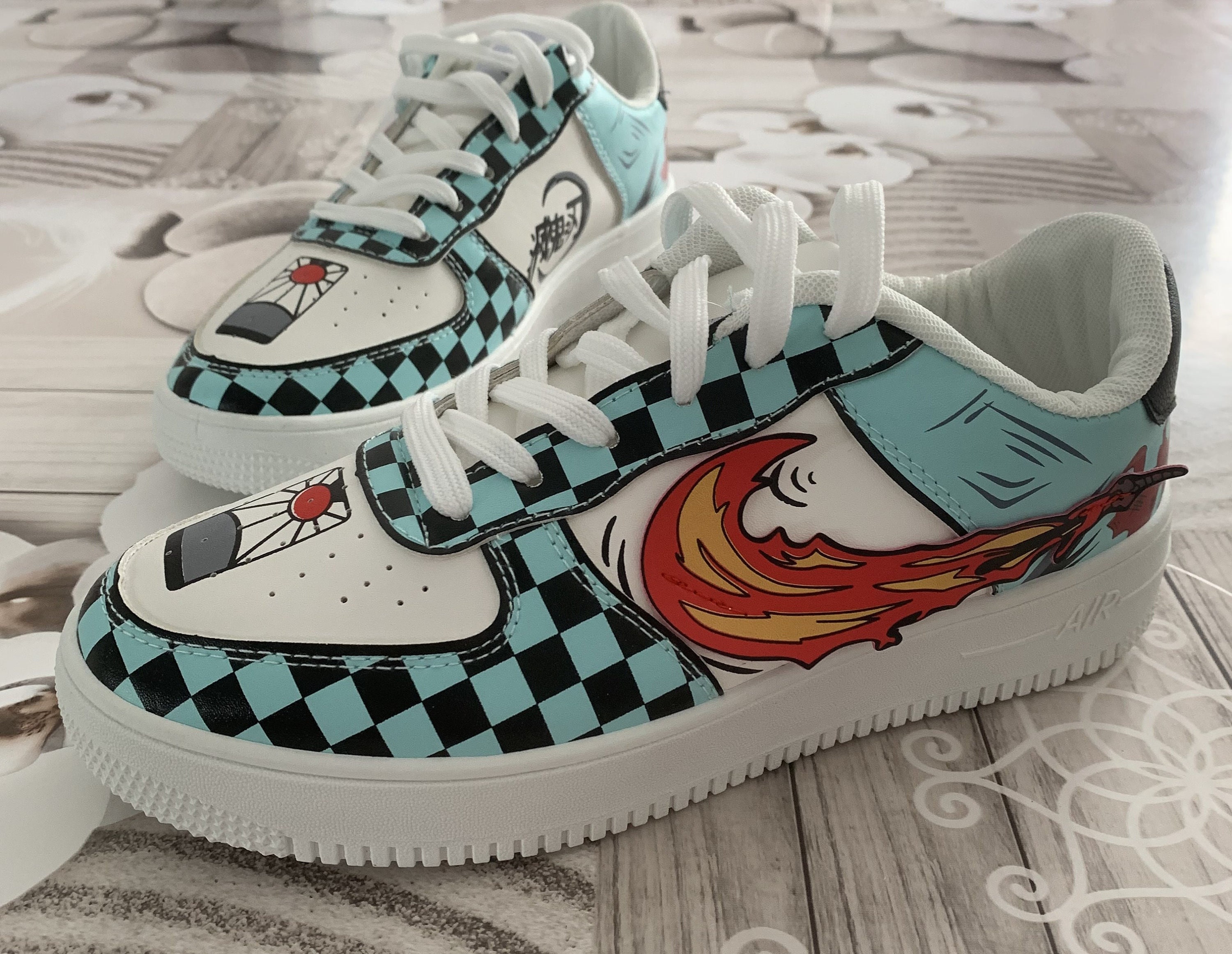 Buy FIZOO Anime Shoes Foe Mens  Stylish Classy Casual  Trendy Footwear  for Men and Boys  Anime Design Shoes for Anime Lover  Comfortable and  Modern Sneakers Blue Numeric7 at