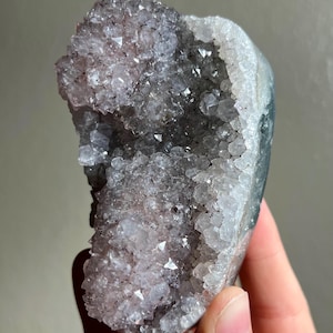 Amethyst Quartz Druzy Crystal Freeform from Uruguay (Stand Included)