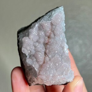 Cream and Sugar Rainbow Amethyst Druzy Crystal Cluster, from Uruguay