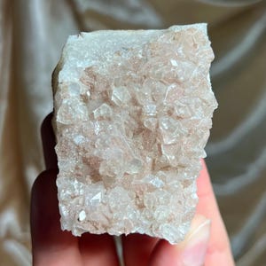 Pink Sugar Druzy Crystal Apofyllietcluster, uit India