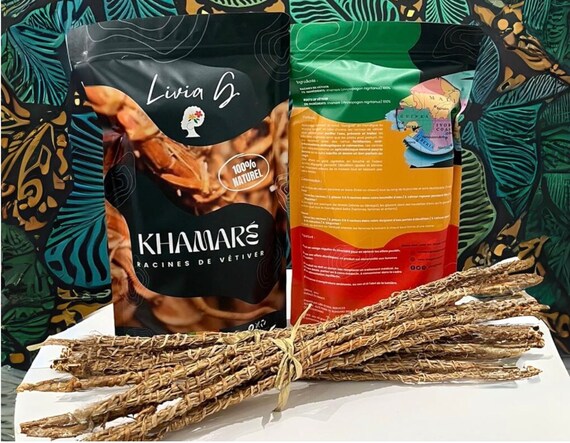 Racines De Vétiver Sénégal (Khamaré) - Lot De 5 Tiges - Plante Pour Bien-être Féminin Naturel
