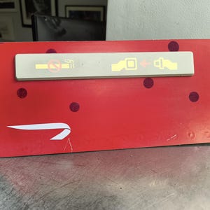 G-CIVI British Airways Boeing 747 LED Fasten Seatbelt Sign Mounted in Fuselage