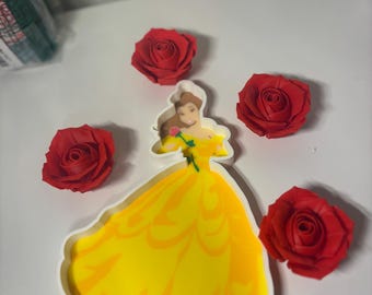 3D Printed beauty and the beast Tray Portable Desk & Craft Organizer