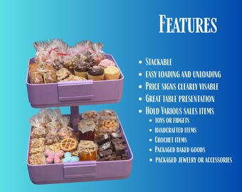 Vendor display and rotating Keychain stand  | Custom Colors and Logo