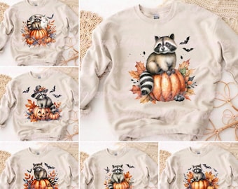 Herbst Waschbär Png, Waschbär Png, Retro Herbst Png, Herbst Png Design, Herbst Png, Herbst Png, Trendy Herbst Png, Halloween Png, Wilder Png, Herbst Shirt