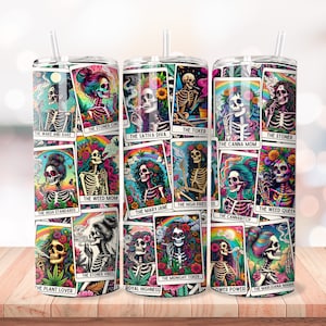 Tarot Card Tumbler Wrap, Weed Tumbler Wrap Png, Tarot Card Png, 20 oz Skinny Tumbler, Sublimation Design, Weed Quote Png, Tumbler Wrap Png