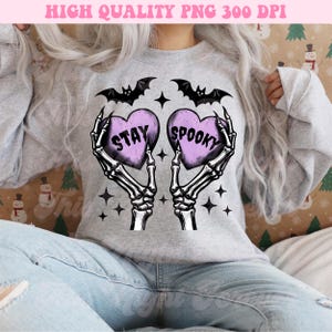 Stay Spooky Png, Skeleton Heart Png, Halloween Png, Sublimation Design, Skeleton Png, Spooky Png, Halloween Sublimation, Spooky Design