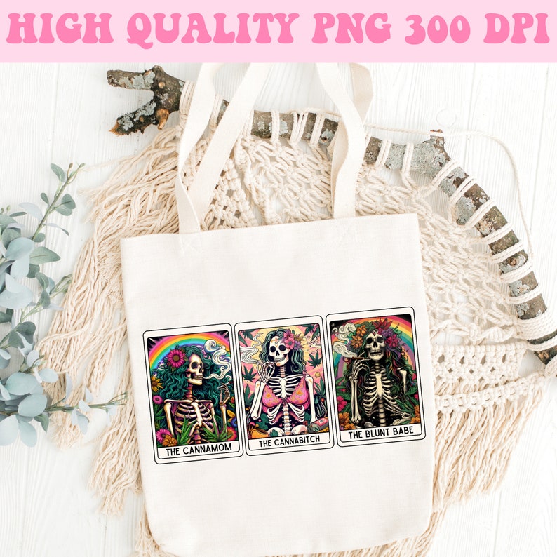 Tarot Cards Png, Stoner Skeleton Png, Funny Tarot Card Png, Mom Tarot Card Png, Sublimation Design, Tarot Card Sublimation, Weed Sublimation image 7