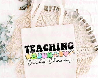 Teaching Lucky Charms Svg, St. Patrick's Day Svg, Lucky Charm Design, St Paddys Svg, Trendy Svg, Svg File, Teacher Svg, Teacher St Patricks