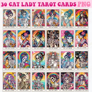 Cartes De Tarot De Chat Png, Carte De Tarot Png, Sublimation De Cartes De Tarot Png, Amoureux Des Chats Png, Maman Chat Png, Sublimation De Conception, Chats Png, Dame Png Chat