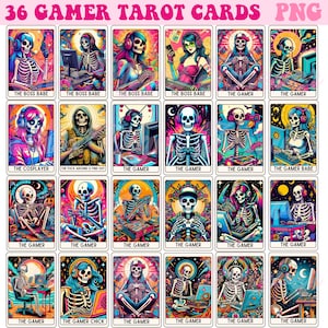 Cartes De Tarot De Joueur Png, Cartes De Tarot Png, Sublimation De Cartes De Tarot Png, Gamer Png, Conception De Joueur, Conception Sublimation, Jeux Vidéo Png, Carte De Joueur