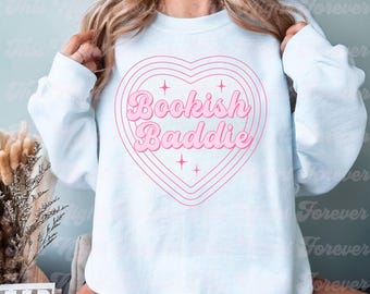Bookish Baddie Svg, Book Lover Svg, Cute Trendy Svg, Bookish Svg, Trendy Svg, Popular Design, Sticker Design, Girly Svg, Baddie Svg